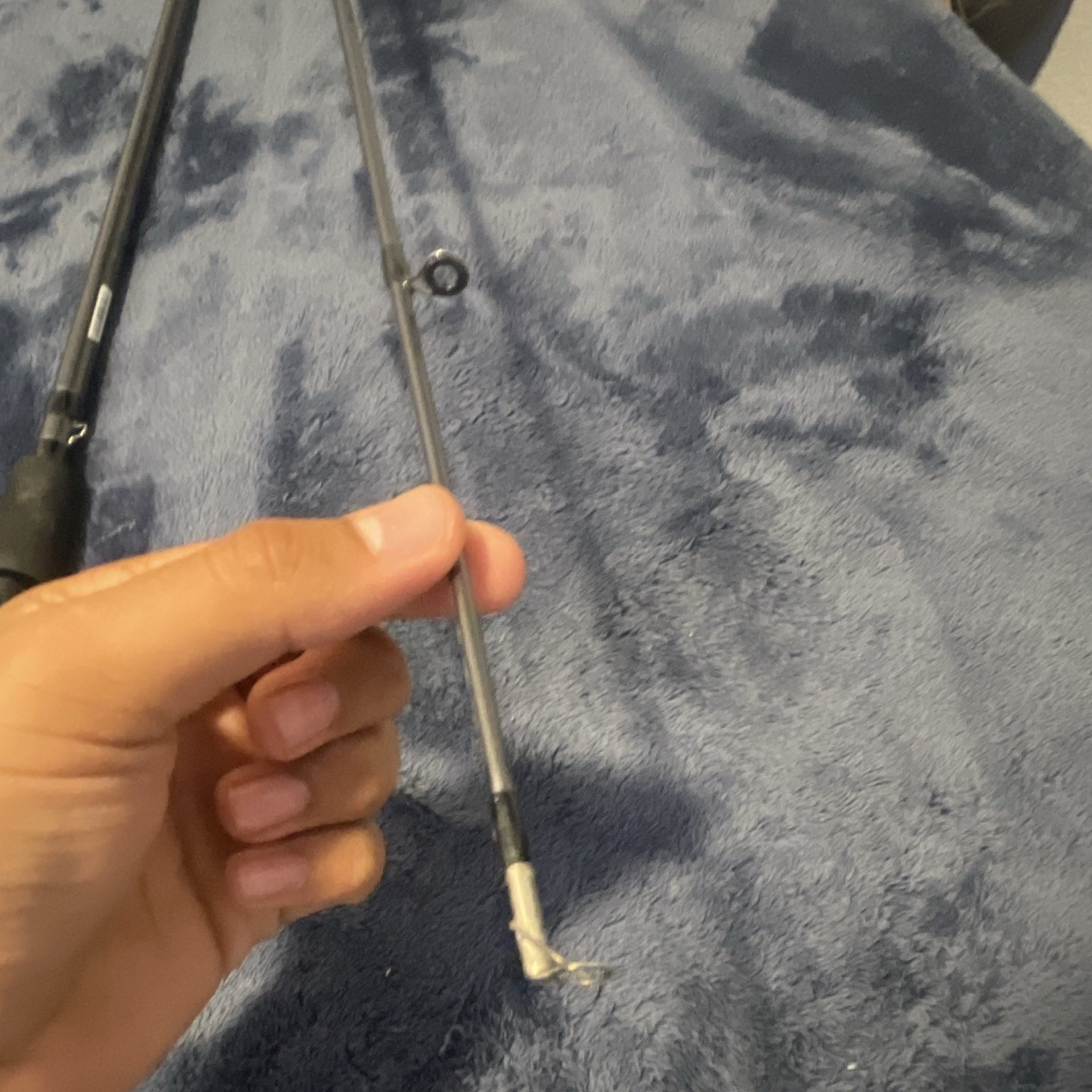 h2ox 6 ft Spinning Rod 2-Piece Medium Moderate Fast Split Foam Grip