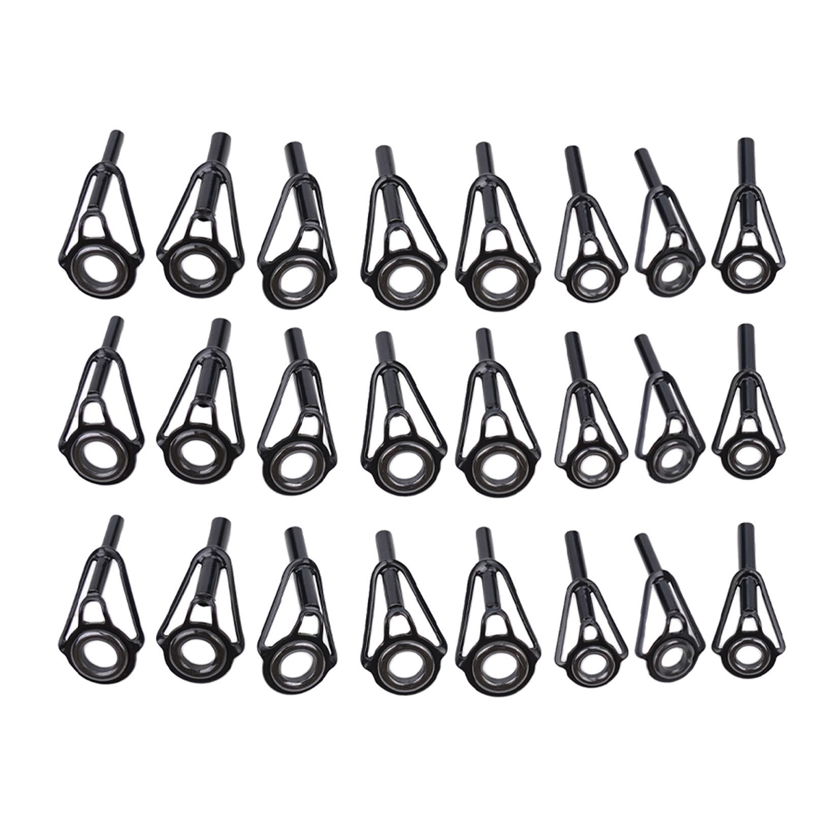 Convenient 24pcs Fishing Rod Repair Set Stainless Steel Ceramic Ring Guides