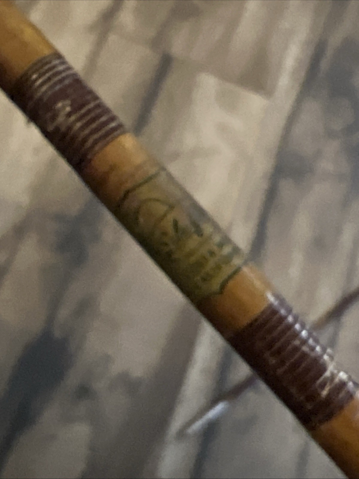 Vintage Antique Silaflex 7’ 2pc fiberglass Spin cast rod 7 Guides. Pre-Browning