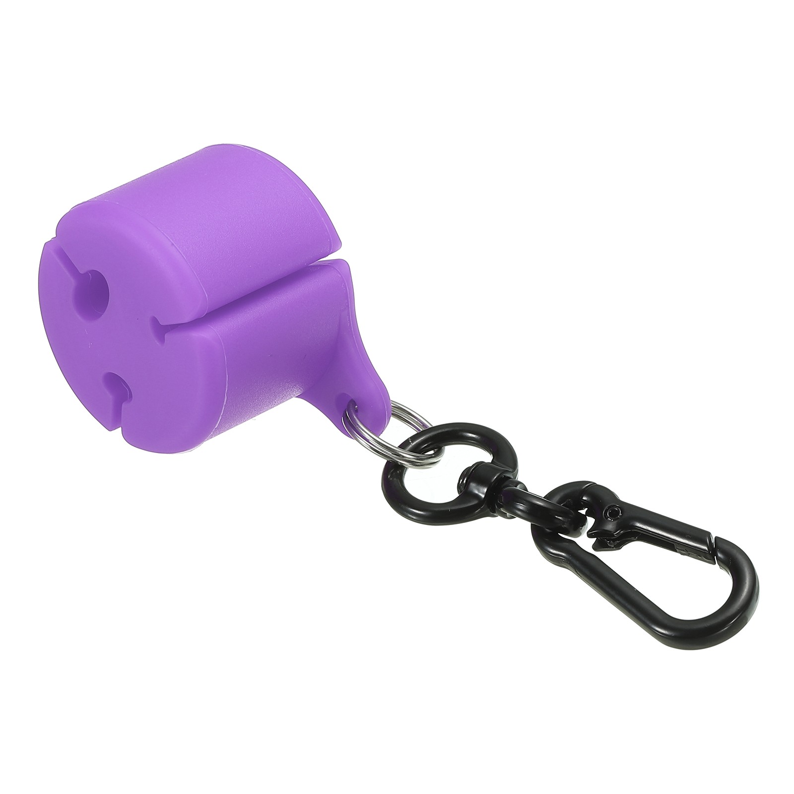 Fishing Rod Clip Silicone Wearable Fishing Pole Holder with Buckle Purple