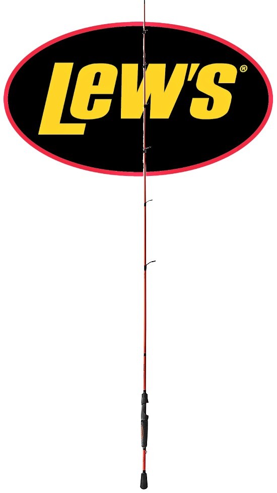 New Lew’s Mach Smash Red/Black Spinning Rod 7’2″ Medium Heavy Fast IM6 Graphite