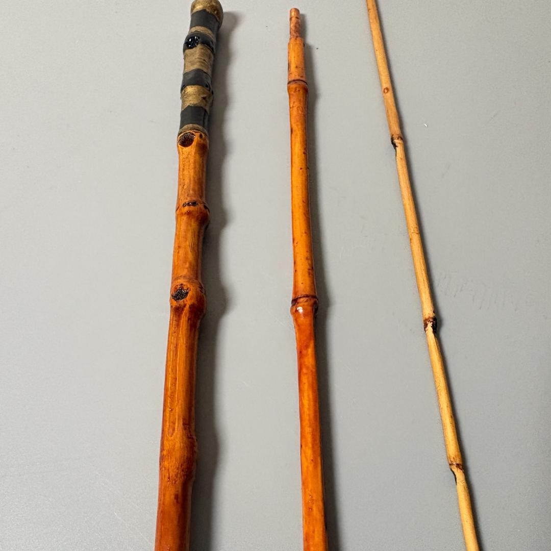 Bamboo Japanese Takano Rod 3-Piece 50cm Accessory Model for Fishing Used