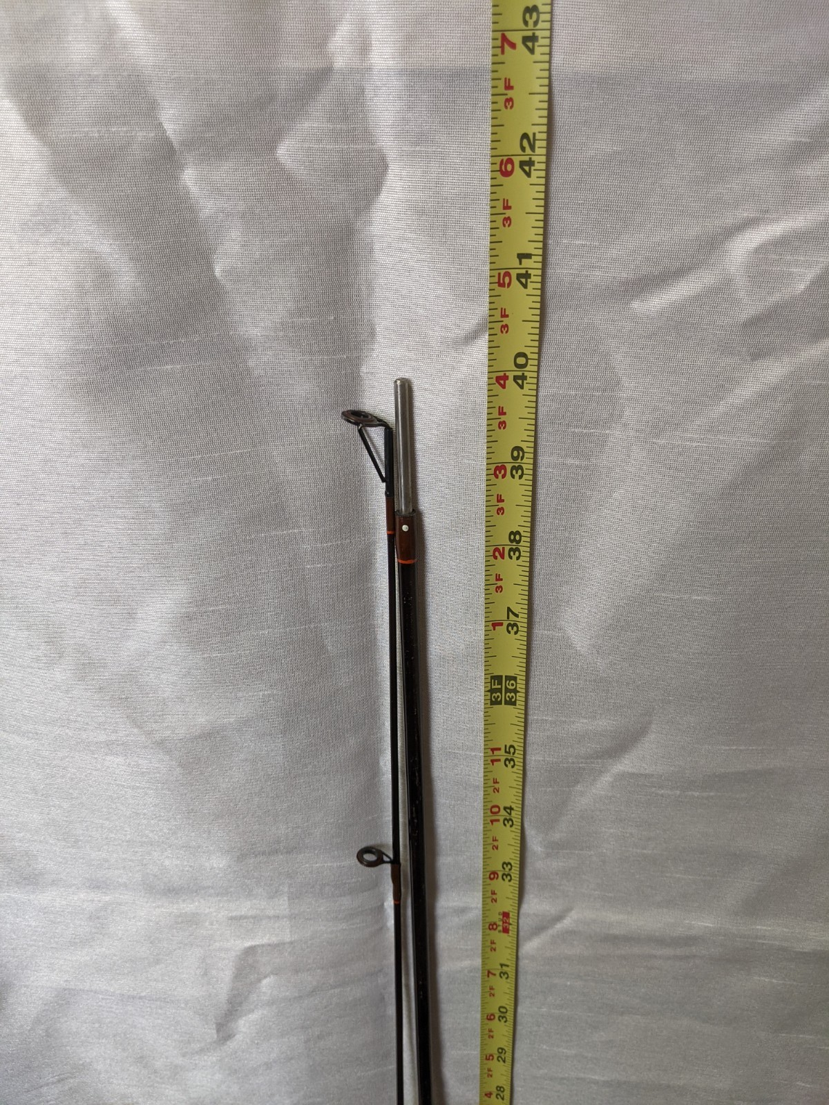 VINTAGE KUNNAN ADVANCED GRAPHITE COMPOSITE 2 PC SPINNING ROD w/ CADDY #2