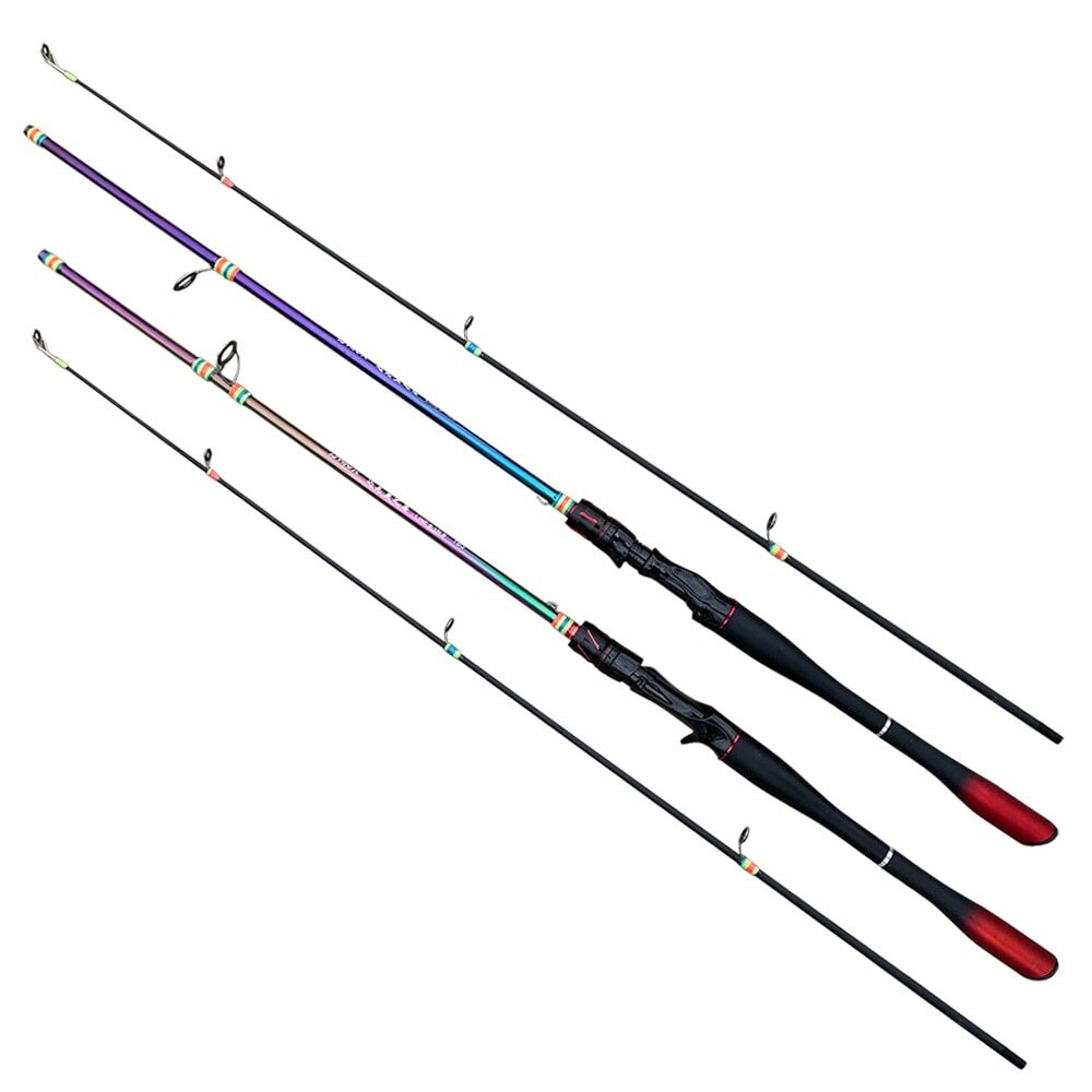 Spinning Casting Lure Fishing Rod 1.65m 1.8m Carbon Fiber Pole Lure Weight 8-25g
