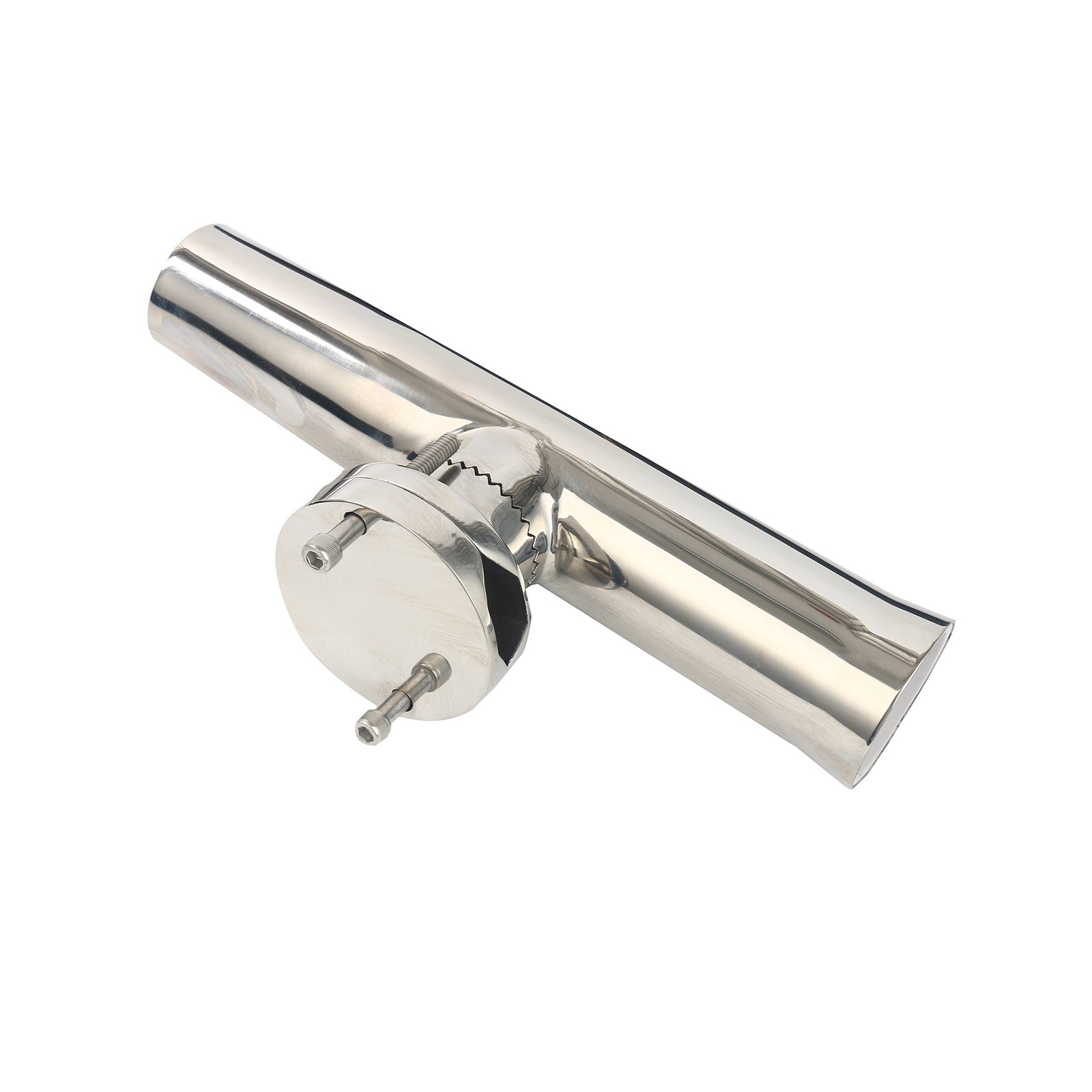 Amarine Made 2Pcs Fishing Rod Holder Stainless Tournament Style Clamp On Rod