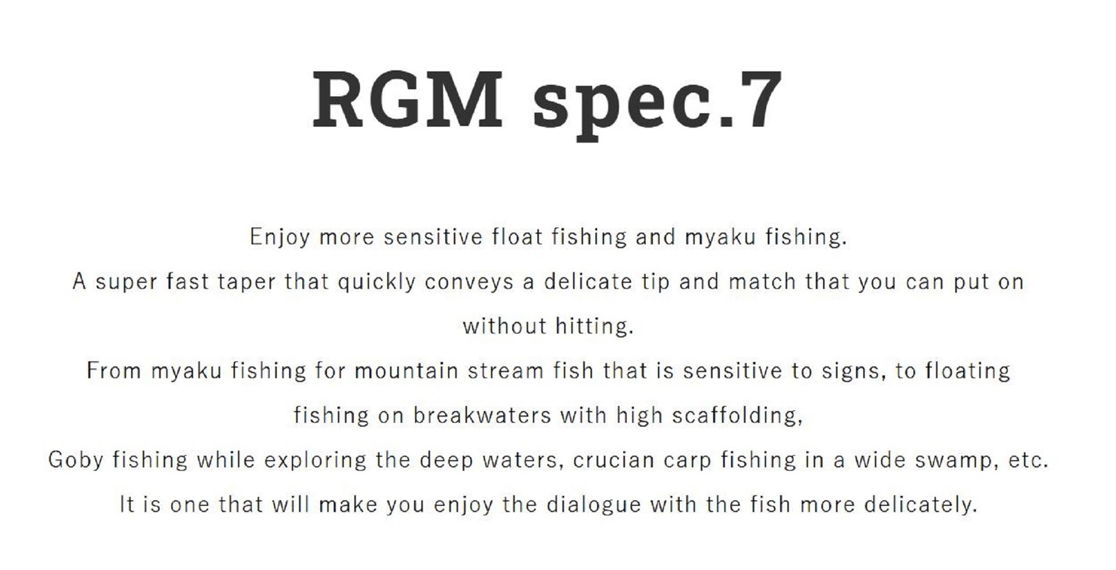 Jackall RGM Rod Pole Telescopic Spec 7 360cm Charcoal Gray (6628)