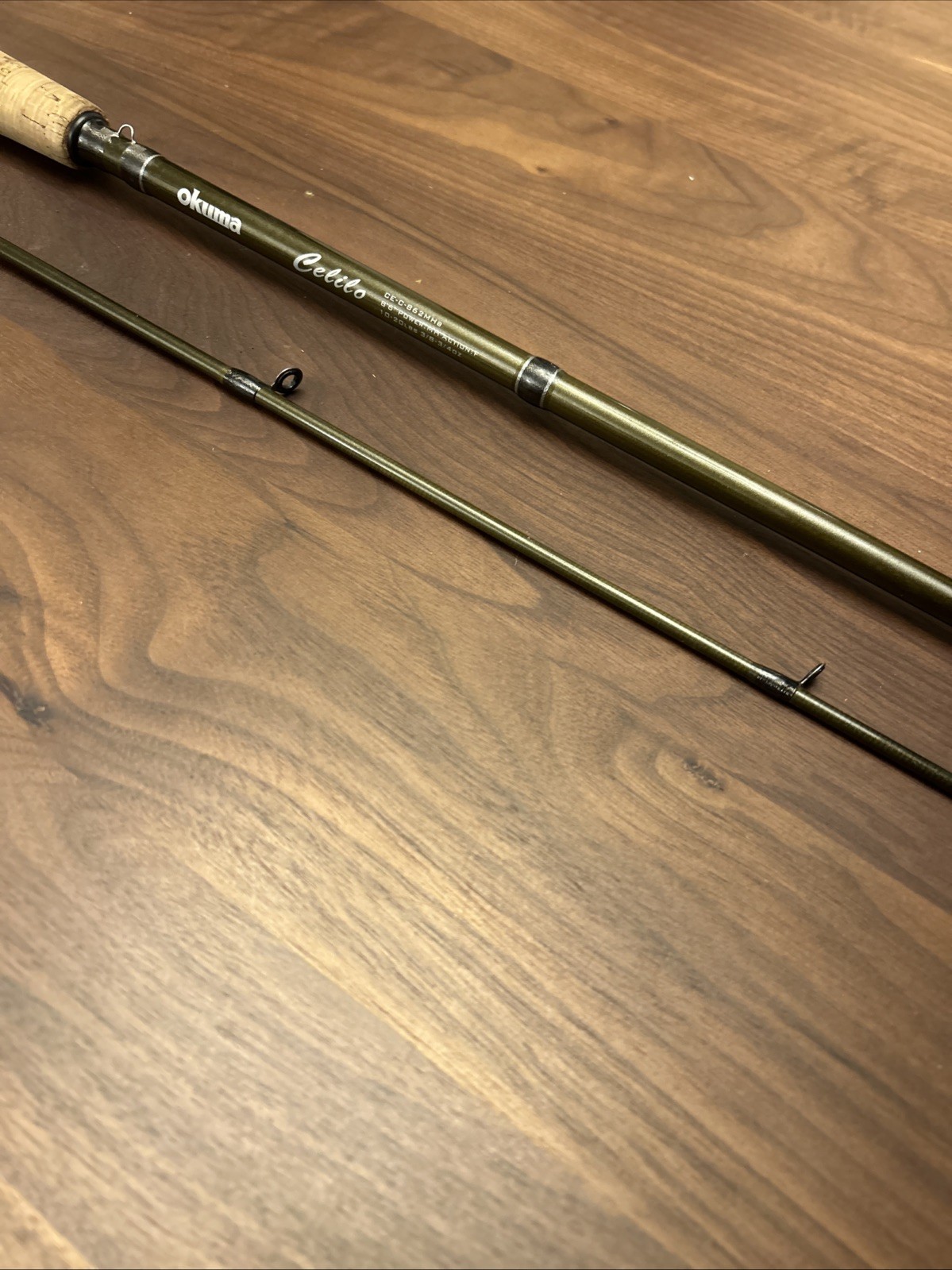 Okuma Celilo Graphite Casting Rod 8′ 6″ 2 Piece Medium Heavy CE-C-862MHa L18
