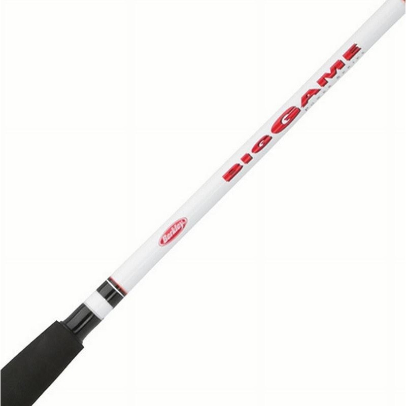 Big Game Casting Rod Fiberglass Durable Guides Comfortable Handle 12-30LB Rating