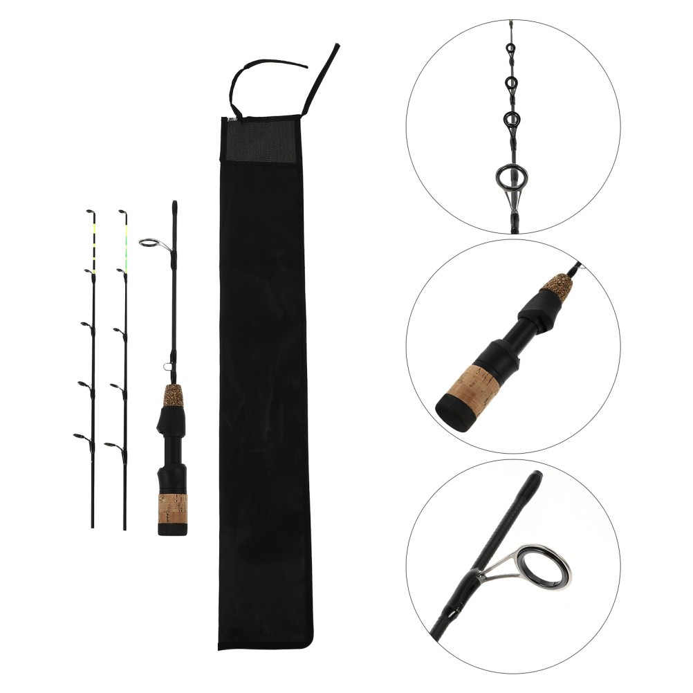 1Pc Double Fishing Rod Ice Fishing Rod for Winter Outdoor Prawn Rod