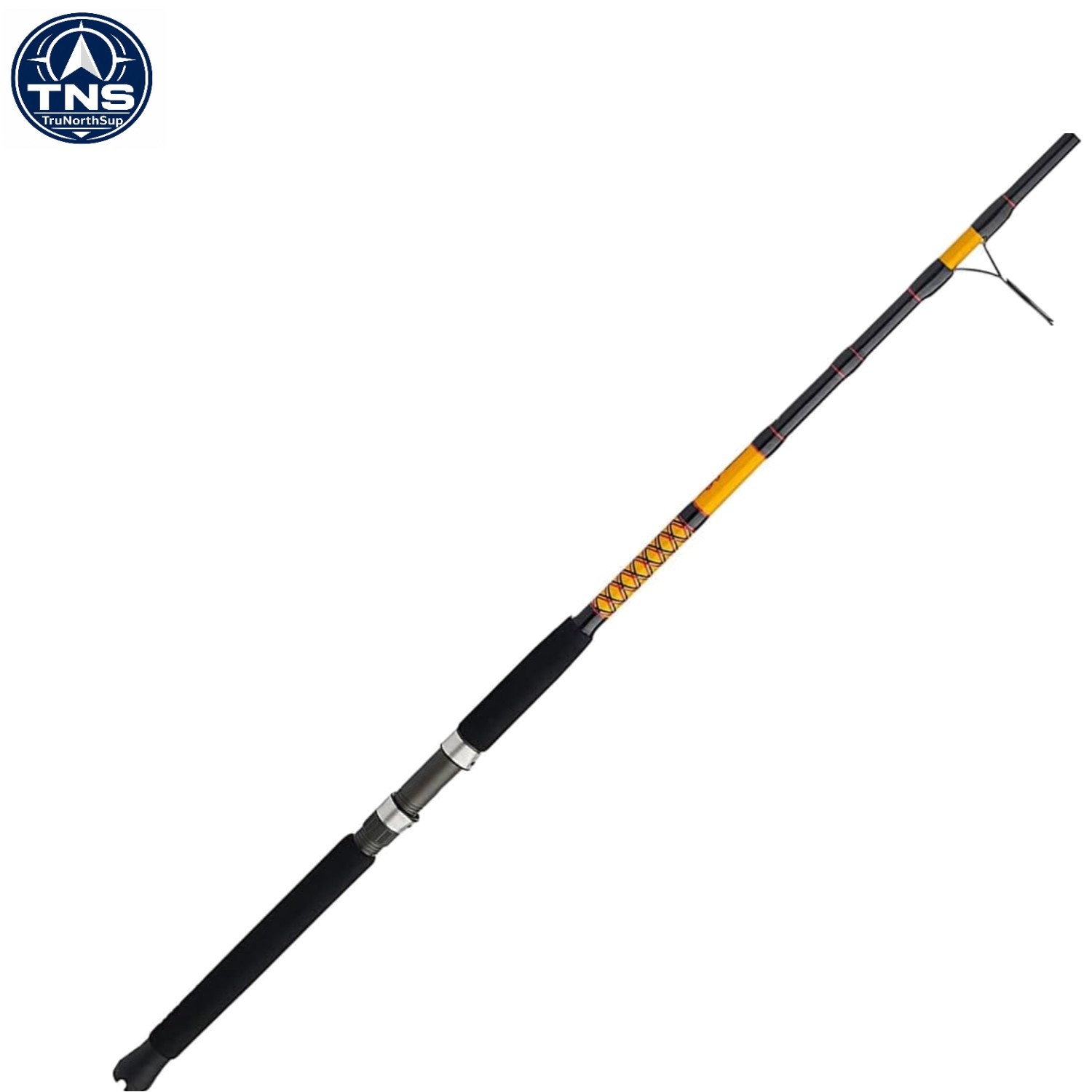 Bigwater Spinning Fishing Rod 7ft Medium Action 5lb Lure Black Red Yellow