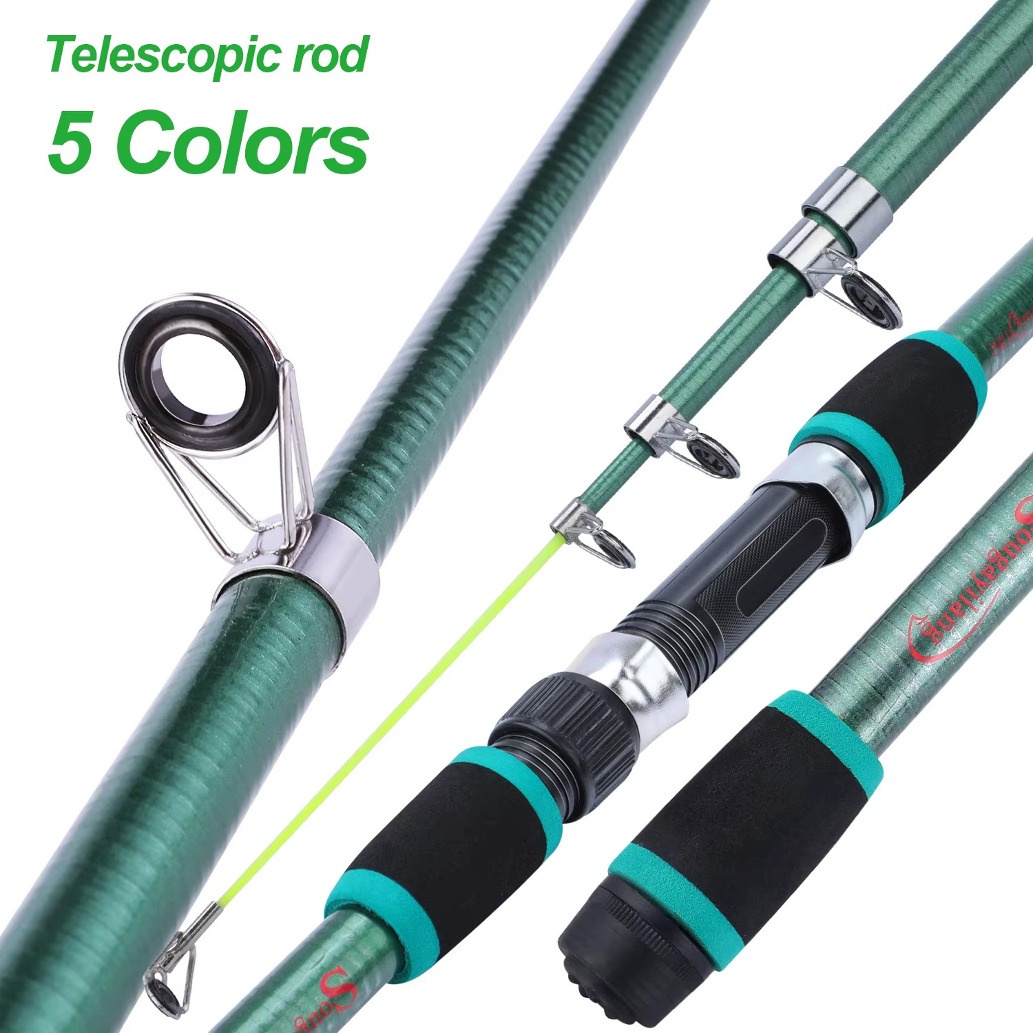 1.8M Spinning Fishing Rod M Power Telescopic Rock Fishing Rod Carp Feeder Rod Su