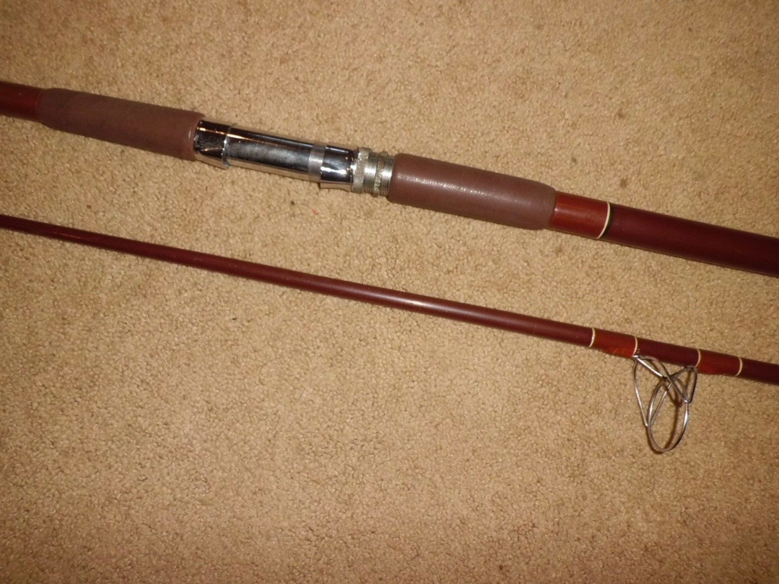Vintage FENWICK PS120 Spinning Surf 12′ Rod made in USA (short by 4″) 11’8″