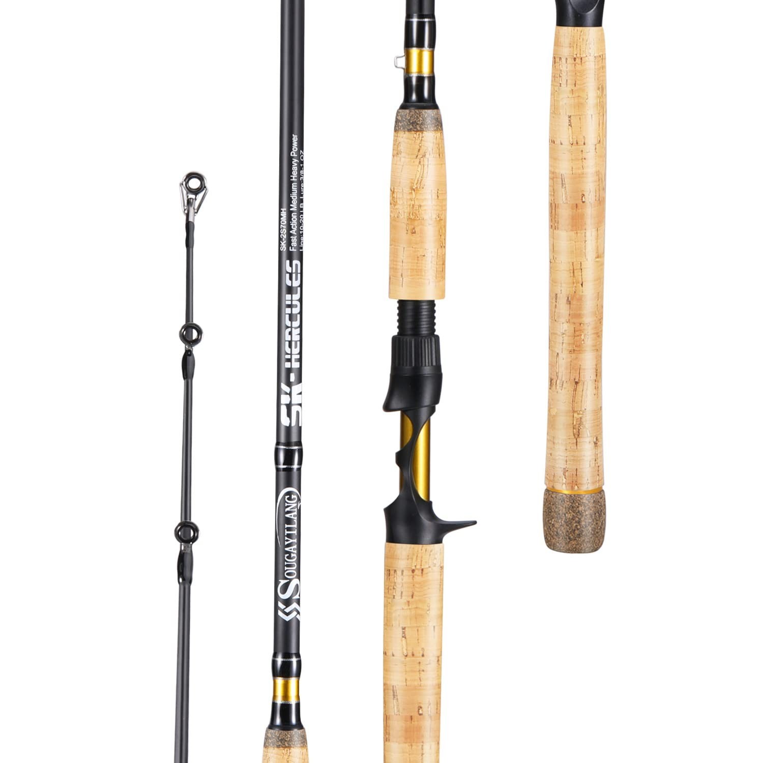 Inshore Saltwater Fishing Rods – 7′ Spinning & Casting Rods, IM7 Carbon, Cork Ha