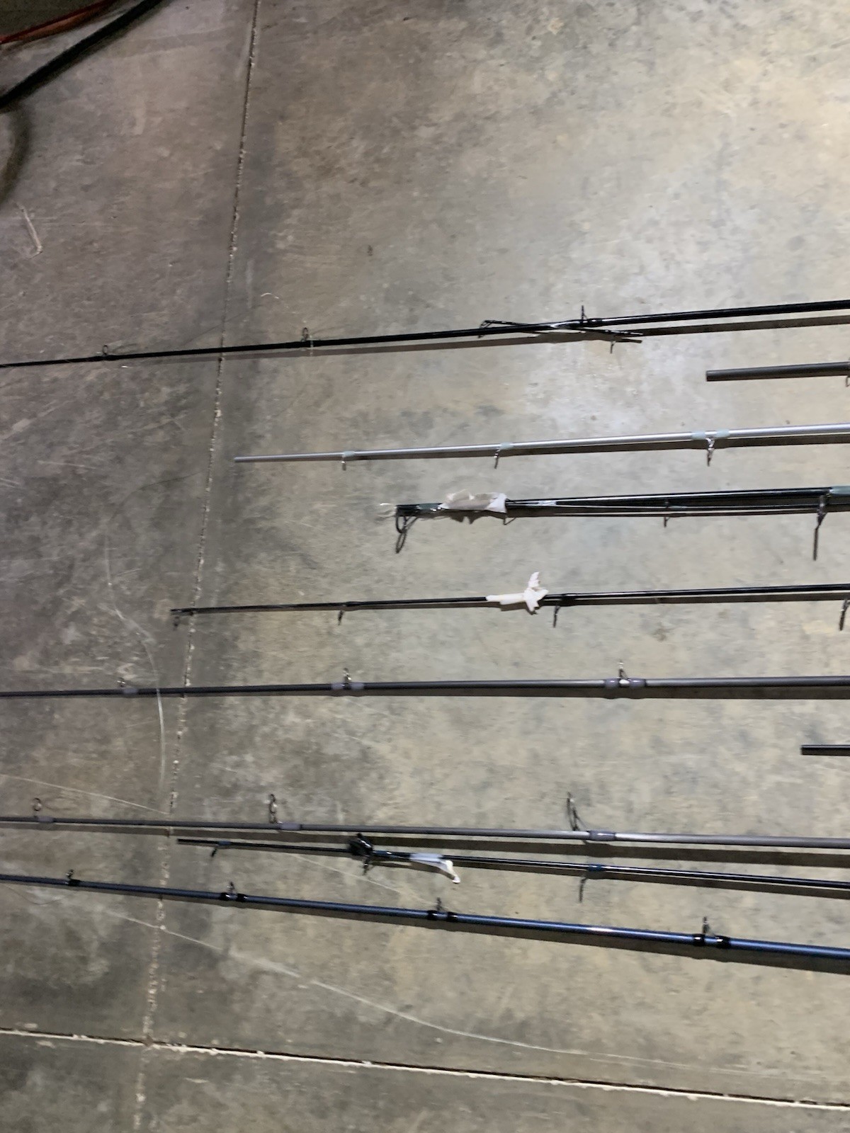 LOT OF 10 BASS PRO SHOPS FISHING RODS (BROKEN)