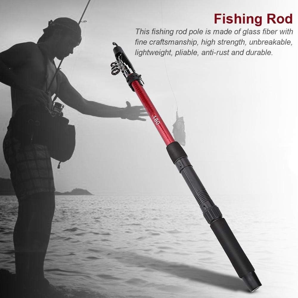 Fishing Rod Telescopic Lightweight Spinning Fishing Pole 1.8M