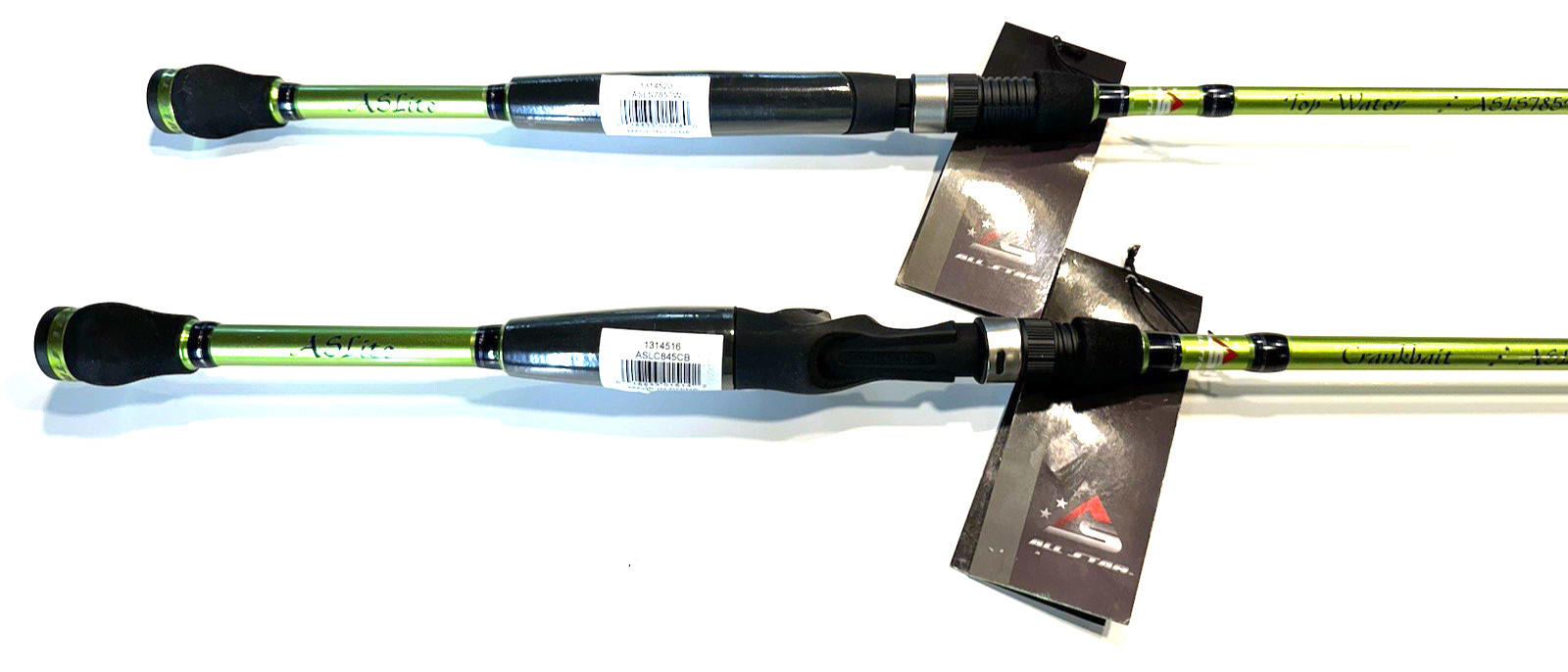 2- All Star -ASLite-“Top Water” &”Crankbait” Spinning & Casting Fishing Rods-New