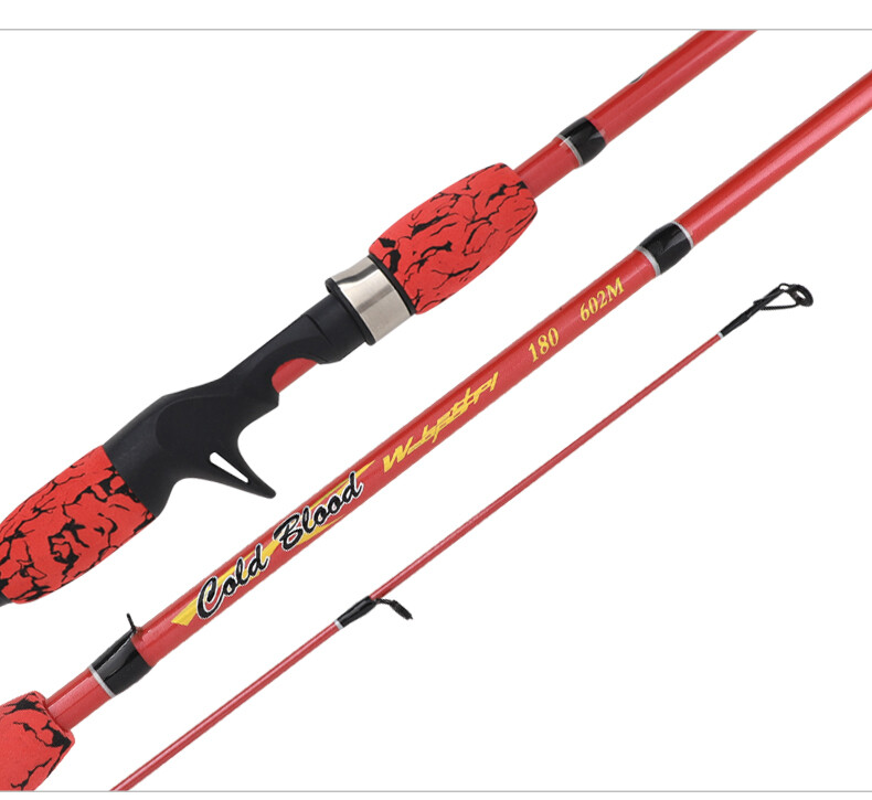 Taigek Carbon fiber~2 pc~Med Lt Casting Rod~Red or Blue Camo~3 lengths