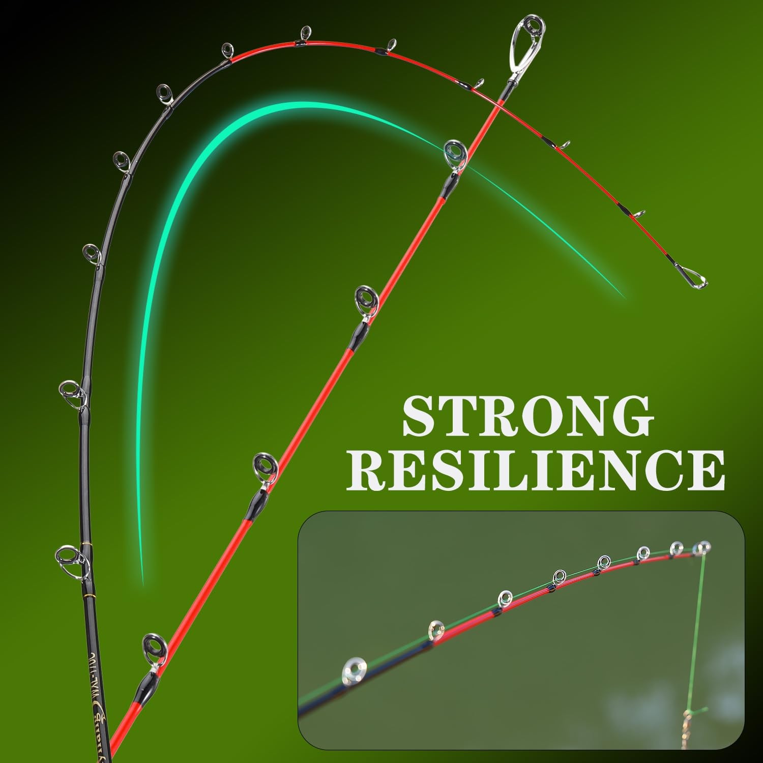 Sougayilang Slow Pitch Jigging Rod, 40 Ton Carbon 1.7m/5.6ft, 1.7m/5.6ft