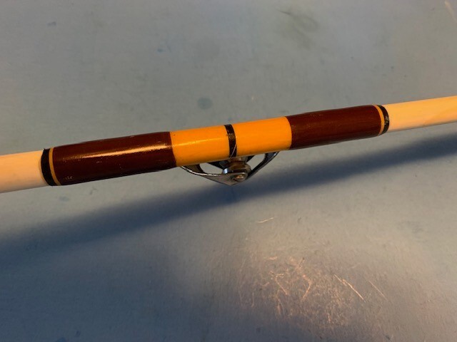 CUSTOM BUILT SAM SCOTT 6 FOOT 6 INCH UNLIMITED TROLLING FISHING ROD AFTCO GUIDES