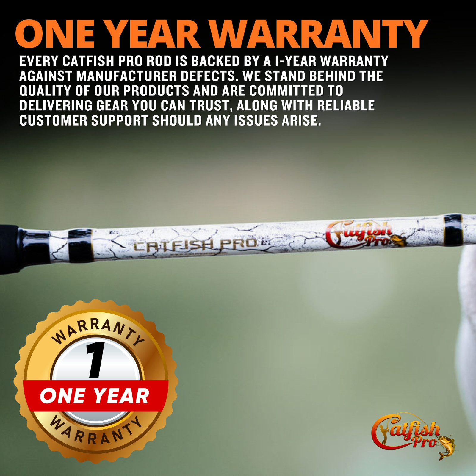Catfish Pro Limited Edition The Testament of Time Spinning Rod 7’6″