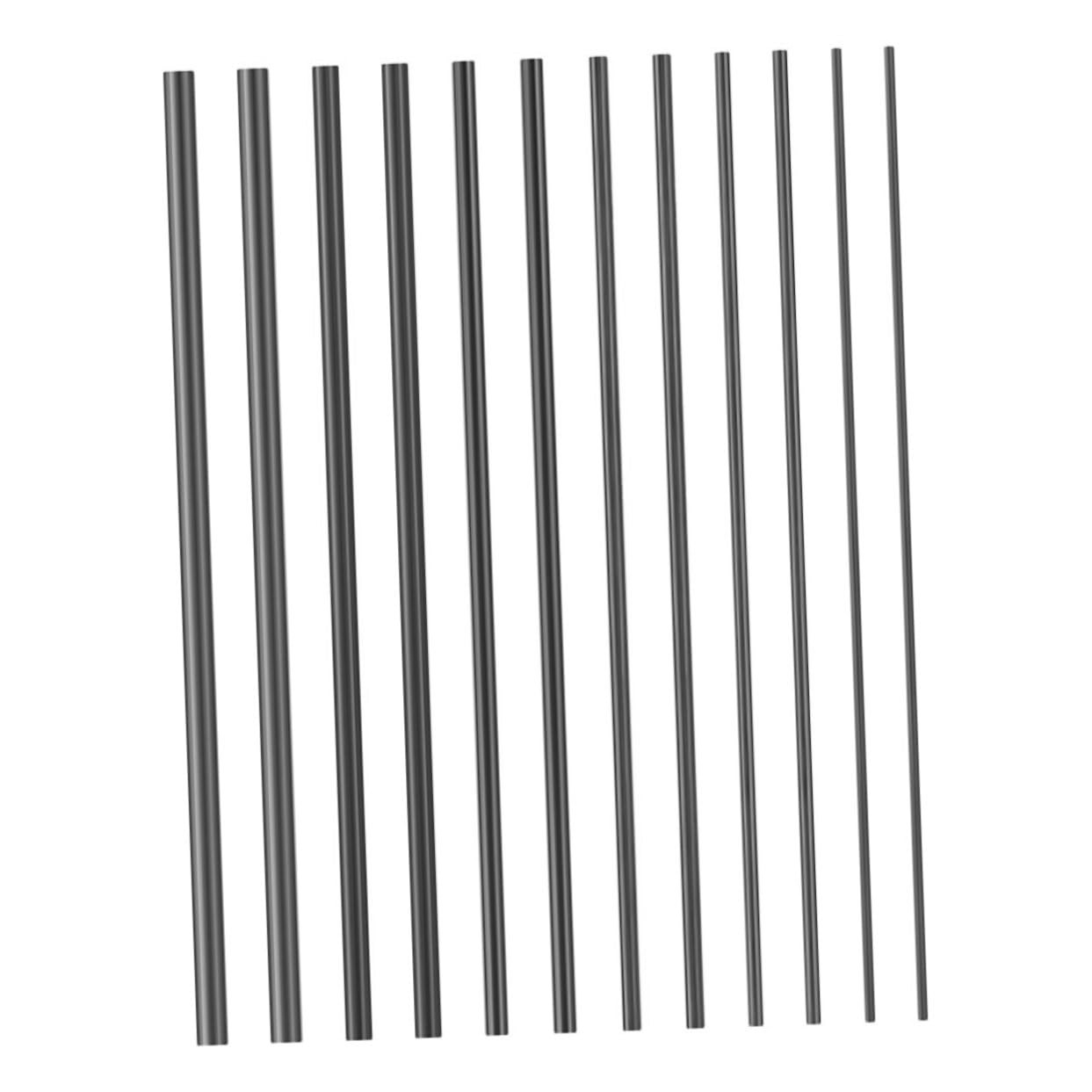 12pcs Carbon Fiber Rods for Fishing Rod Tip Repair Solid Carbon Rods for Fres…