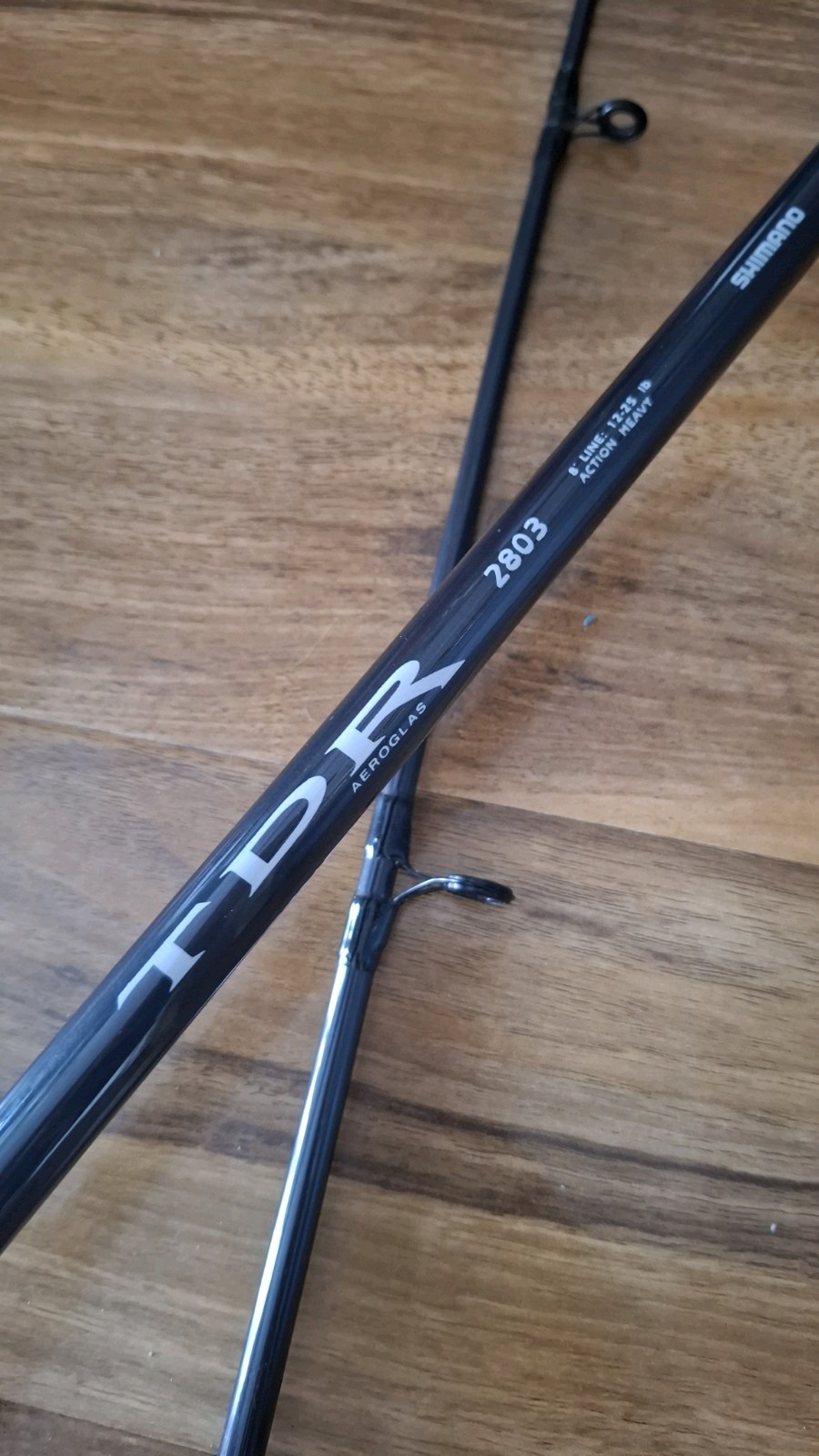 Shimano Casting Fishing Rod TDR Aeroglas 2803 8ft 2 Piece EVA Handle River Lake