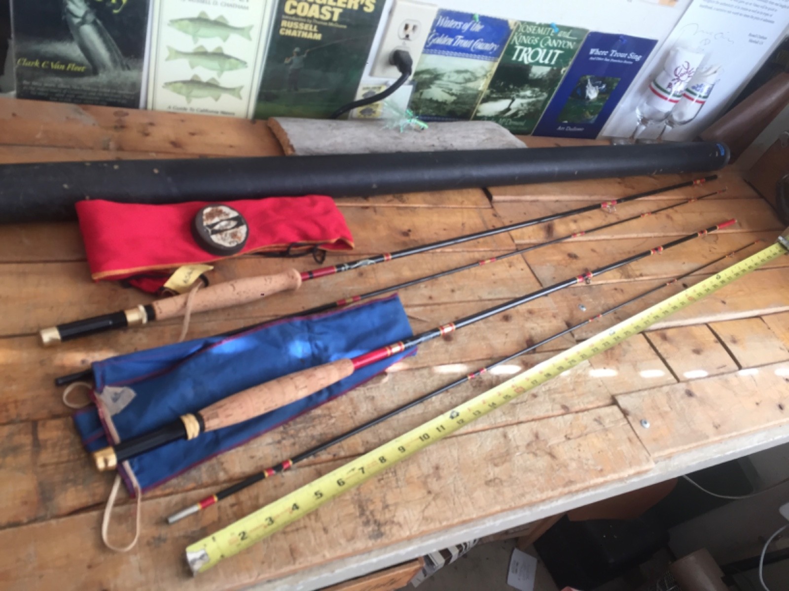 HARNELL FLY RODS, (2) 8′ 2 PC 5/6WT 7’6′ 2 PC 5/6 WT