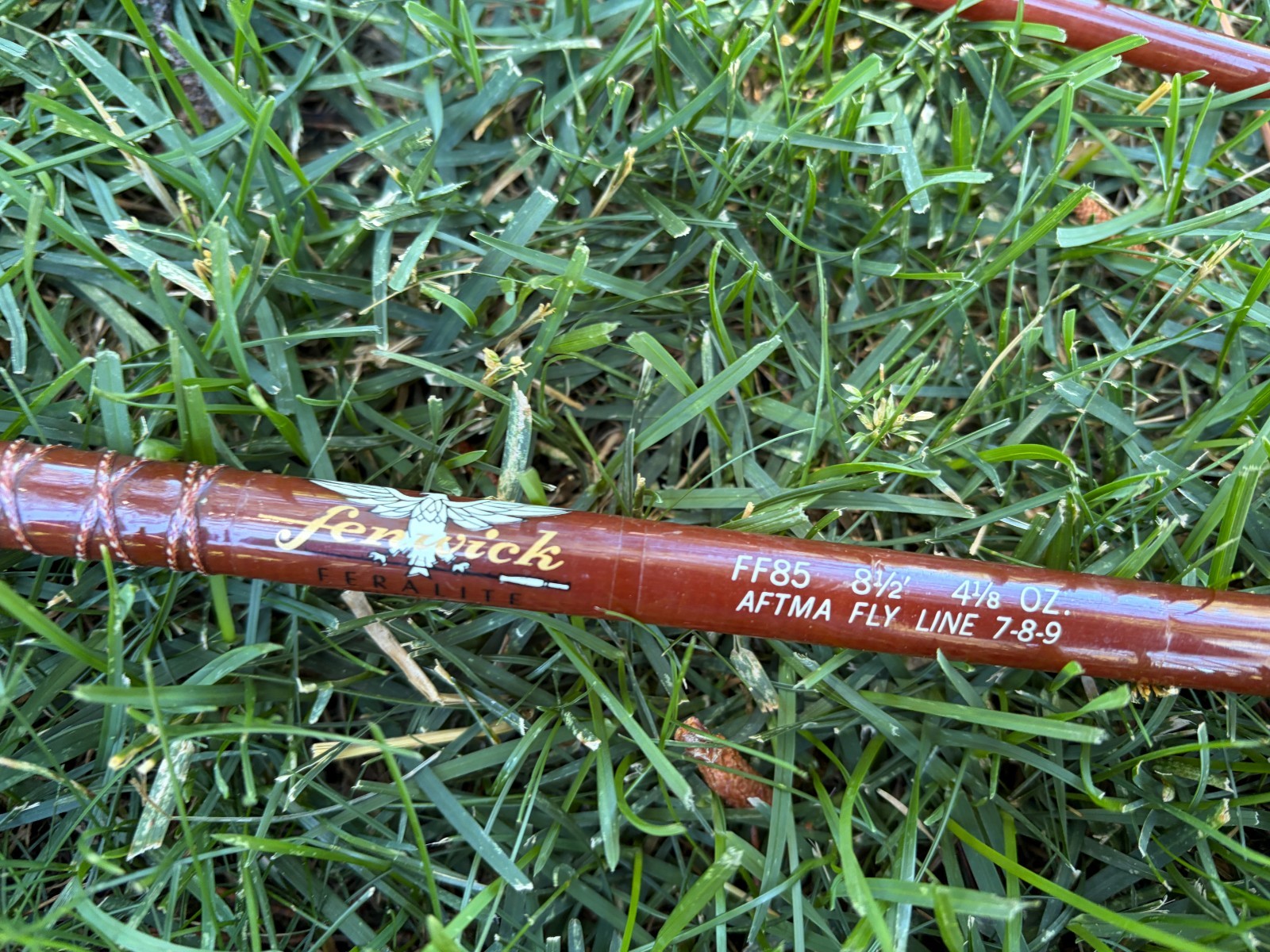 Vintage Fenwick FF85 Feralite Fiberglass Fly Rod broken tip