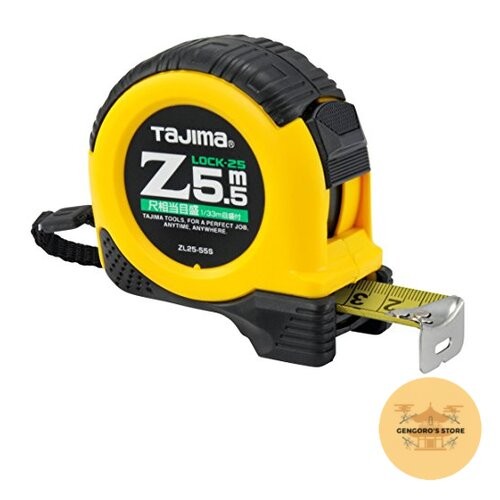 Tajima ZL2555SCB Tape Measure 5.5m x 25mm Shaku Scale