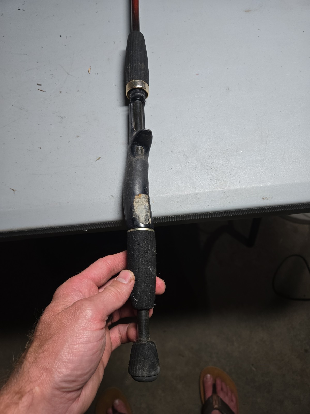Vtg Quantum Bill Dance Pro Contour Fishing Rod 6′ 6″ Medium Action QPC66M