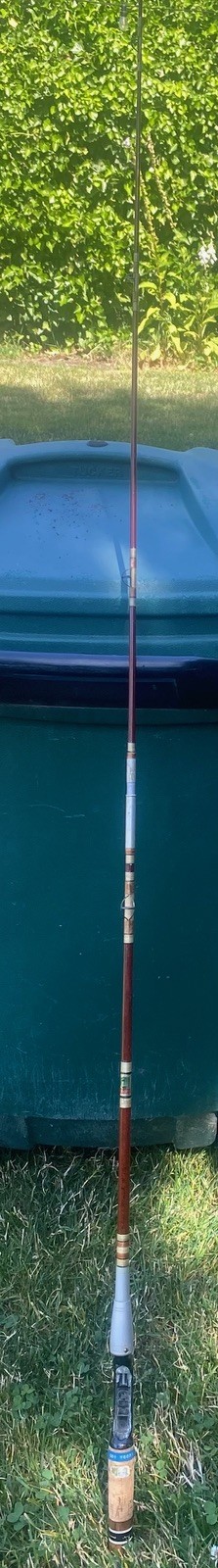 Vintage Heddon Pal 1606 Mark IV 6-1/2′ Rod Fas Tip Action 6 eye 2 piece EXC.