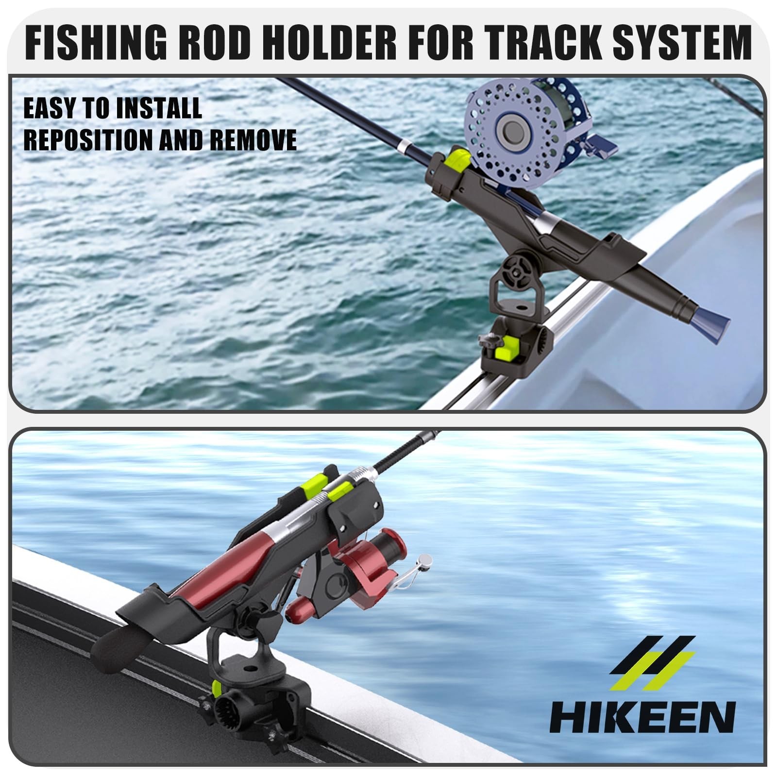 Combo Mount Fishing Rod Holders – 360 Degree Adjustable Boat Rod Rack