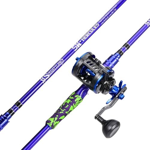Inshore Saltwater Fishing Rods Combo – 7-Foot Spinning Rods and Casting Rods
