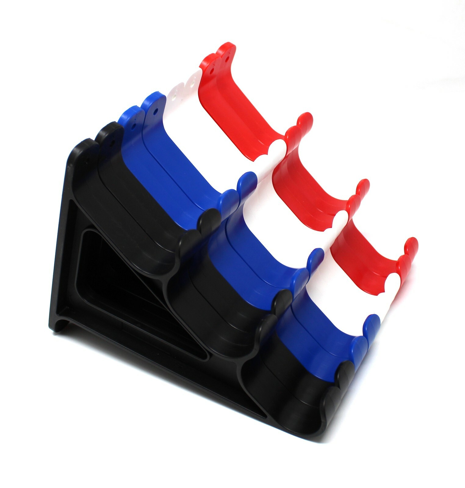 Plastic Horizontal Fishing Rod Wall Rack Holds 3 Rods Fishing, Hiking, Ski Poles
