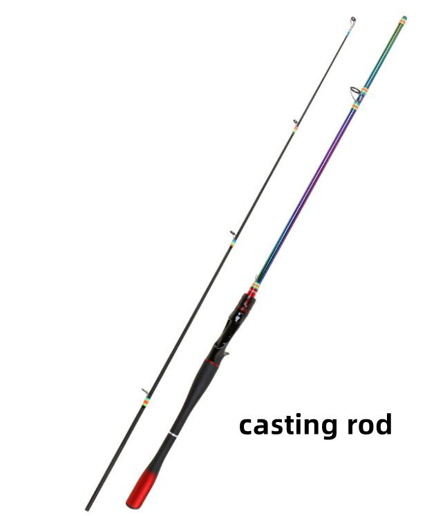 Spinning Casting Lure Fishing Rod 1.65m 1.8m Carbon Fiber Pole Lure Weight 8-25g