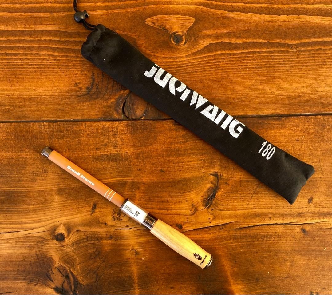 Tanago Rod 180cm Brown & White Wood Grip Small Fish Swinging Fishing Pole