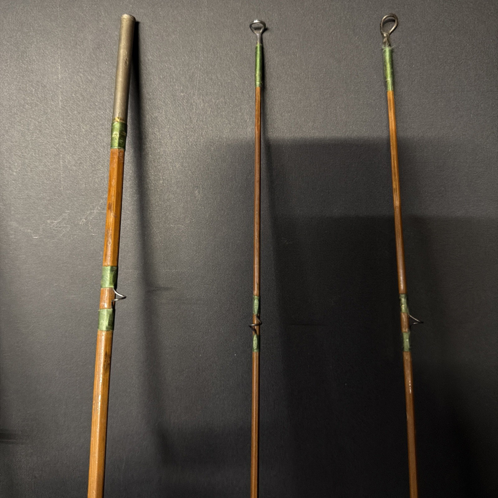 Walton Powell (BAMBOO) 9′ 1″ # 4pc 2 top Fly Fishing Rod ULTRA RARE!!!
