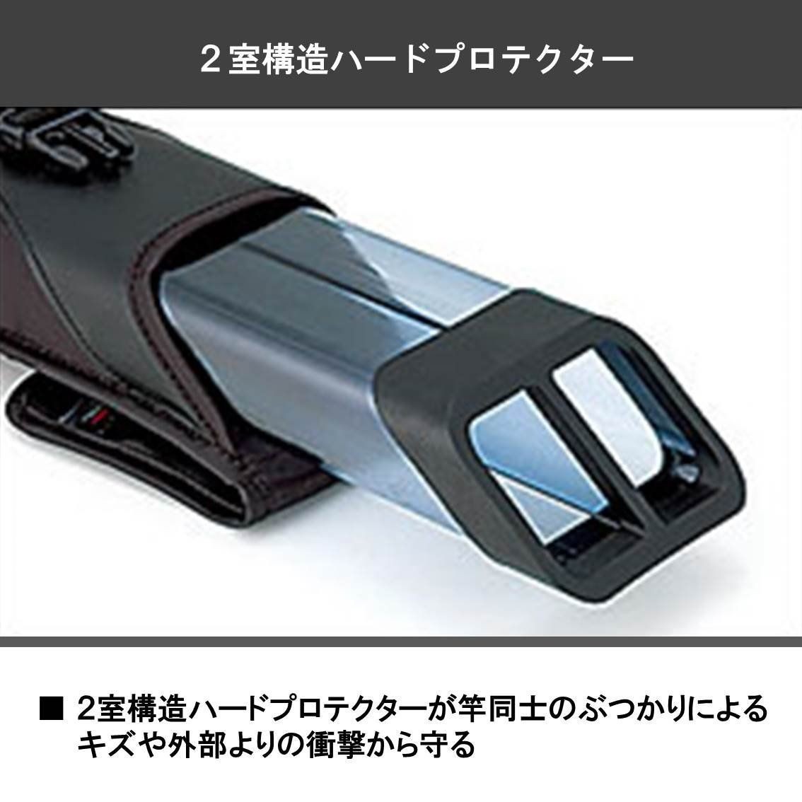 DAIWA Rod Case Keiryu 62F Black Lightweight Fishing Rod Holder