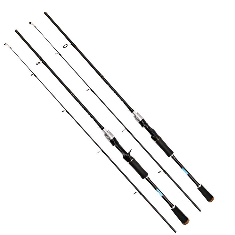 1.65M/1.8M Carbon Fiber Fishing Rod Spinning Casting Fishing Rod Pole 2 Sections