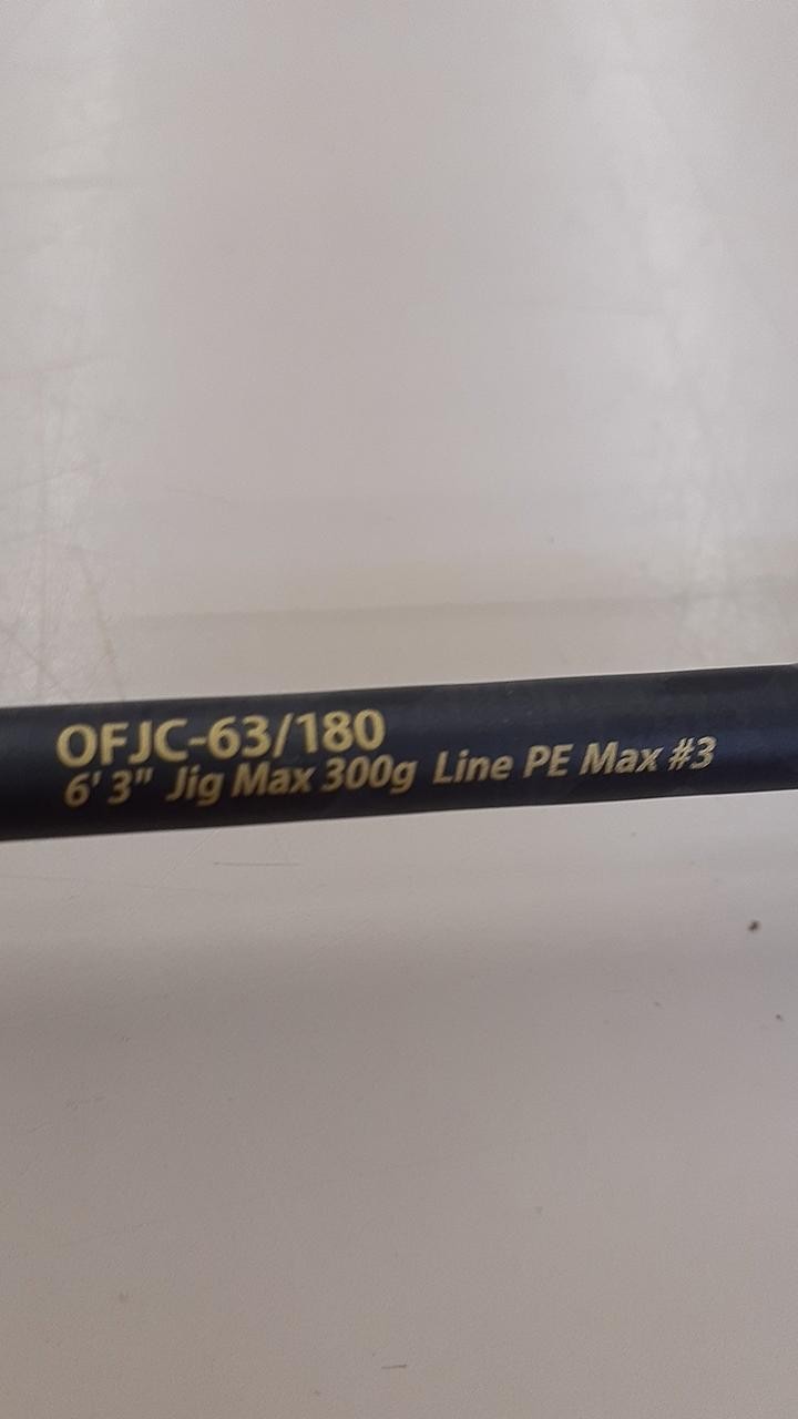AbuGarcia OFJC-63/180 Jigging Rod 6’3″ 150g Slight Wear Fishing Equipment
