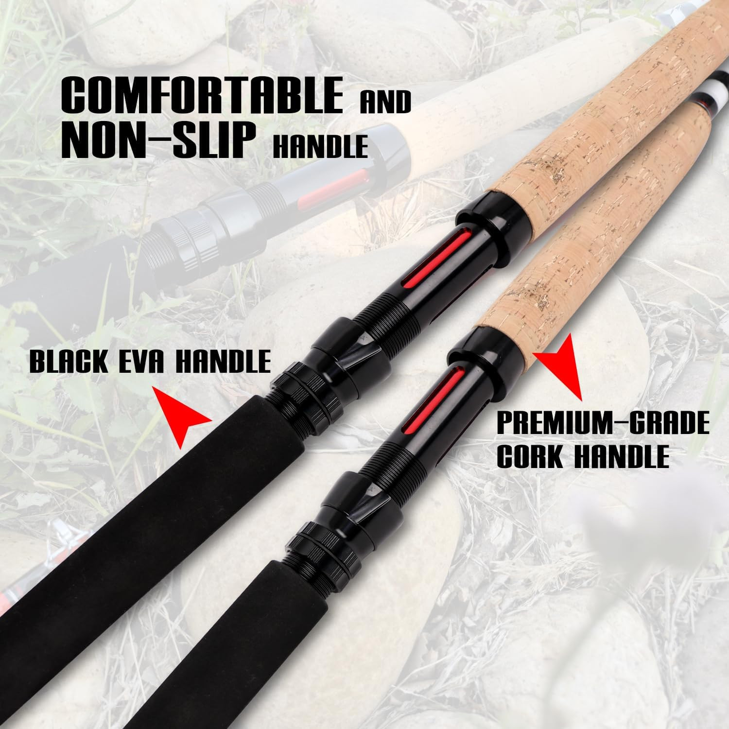 Catfish Fishing Rods 7’6″/8’/9’/12′ Catfish Pole 1 Piece/2 Piece