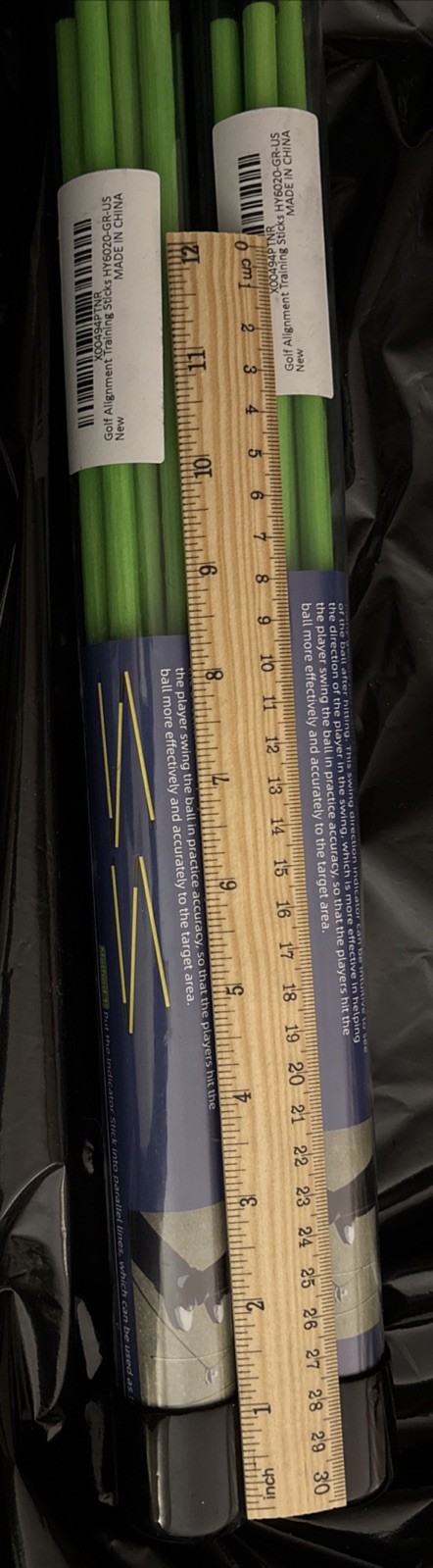 Direction Indicator Rod Alignment Sticks for Golf Training Fire Pull Glass