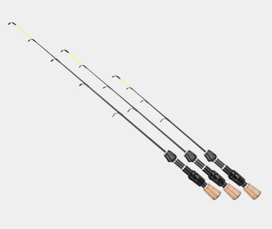Portable Ice Fishing Rod Ultra-light Short Section 47cm 57cm 67cm Winter Rods