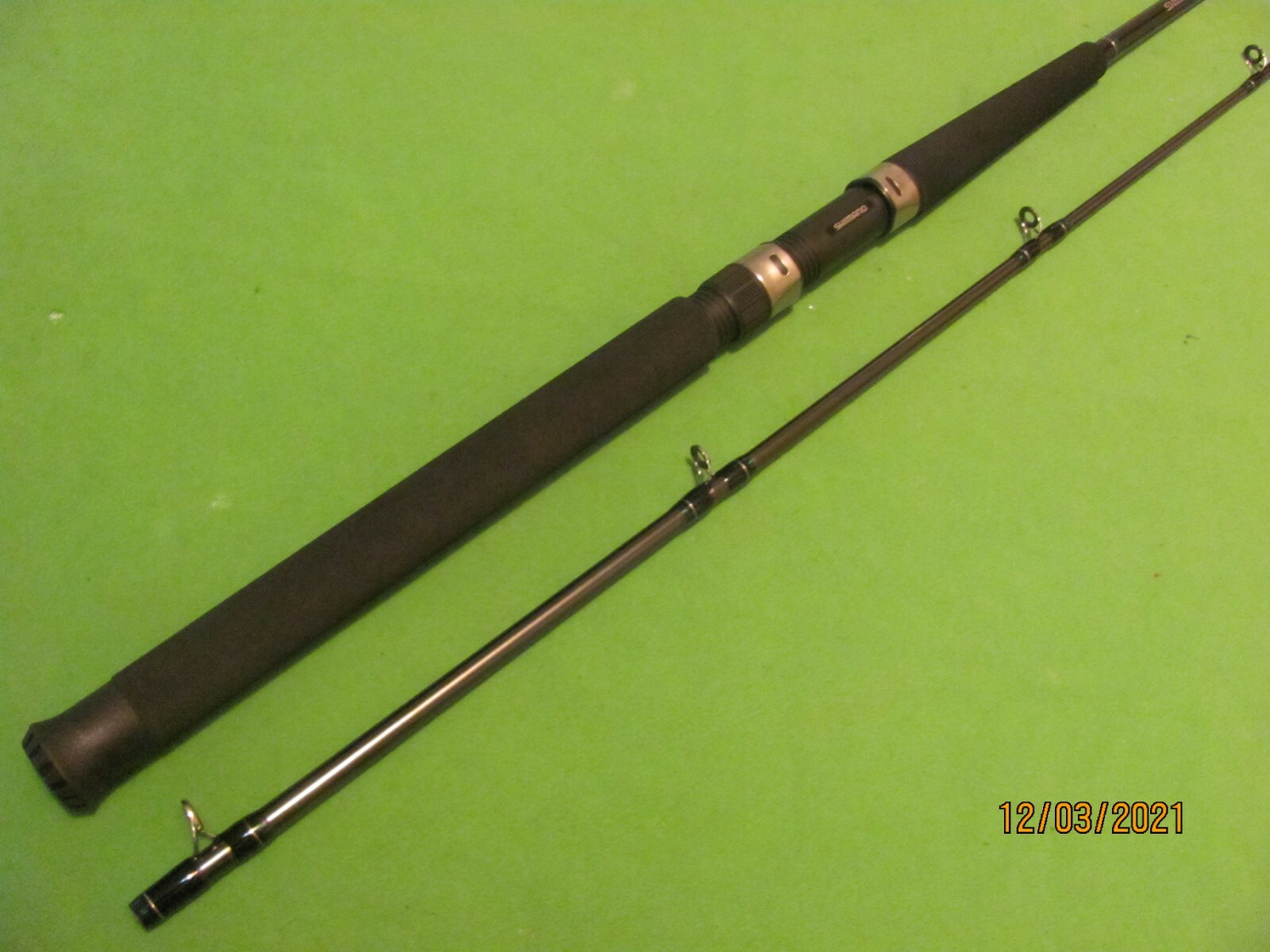 1) SHIMANO TDR 8′ 6″ MED. LIGHT MODERATE FAST ACTION CONVENTIONAL TROLLING ROD.