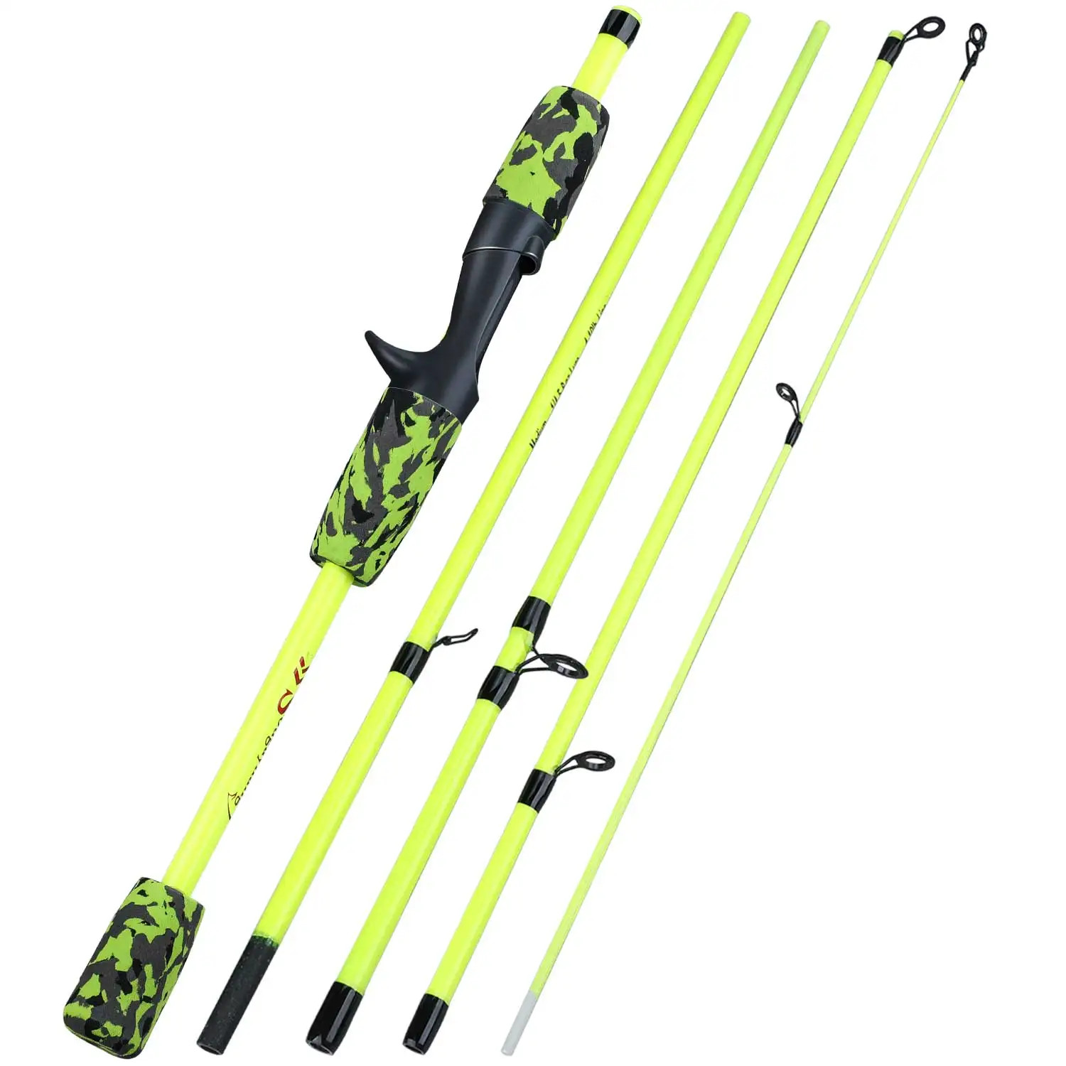 Sougayilang Spinning Fishing Combo 5 Sections Carbon Fiber Lure Fishing Rod