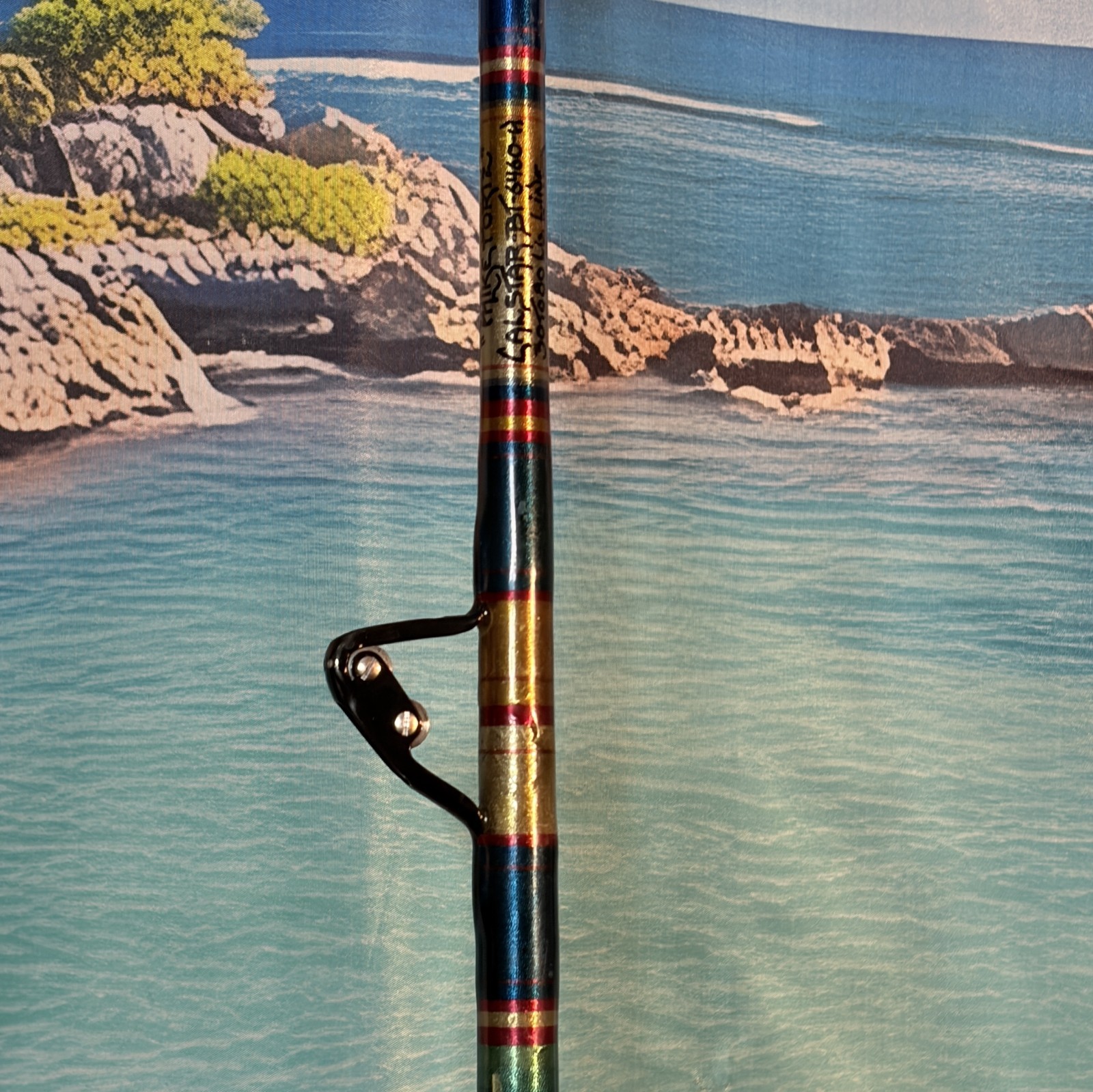 CALSTAR 74″ BT-6460-H Custom The Longfin 80lb Roller Guides Saltwater Tuna Rod