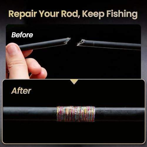 Fishing Rod Repair Kit Complete with Epoxy,10pcs Carbon Fiber A_Complete kit