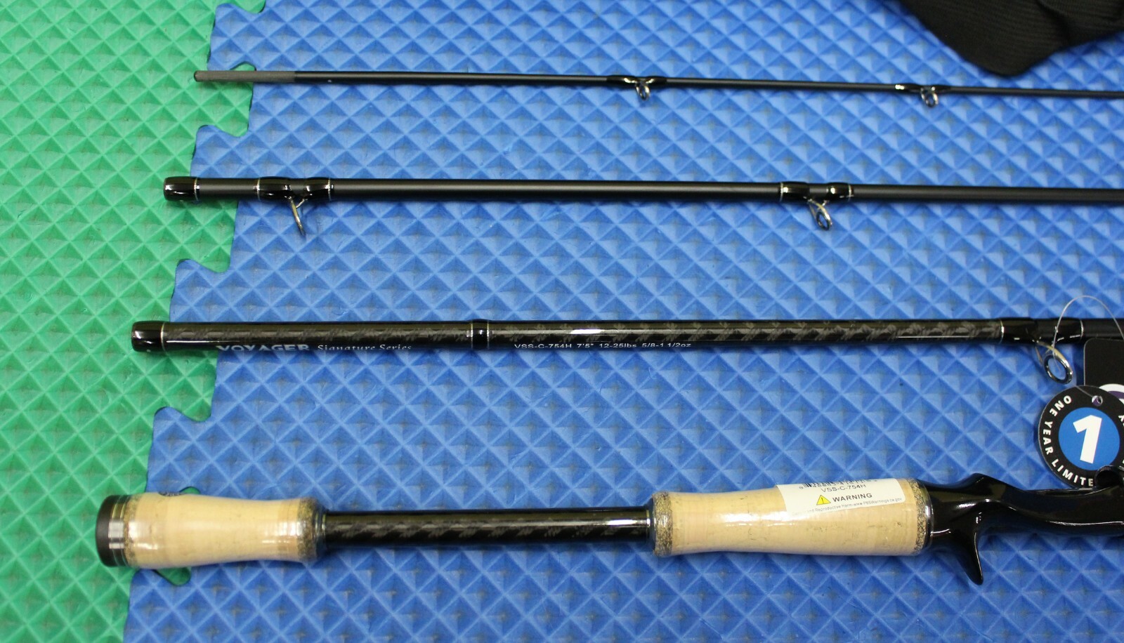 Okuma Voyager Signature Freshwater Rod 7′ 5″ Heavy 4-Pc W/Soft Case VSS-C-754H