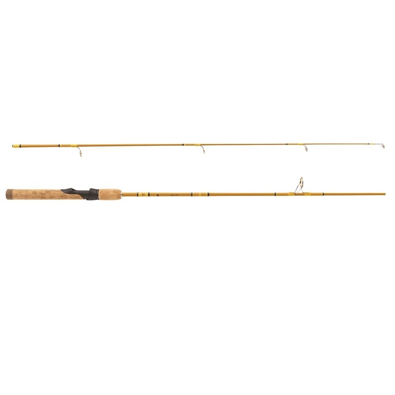 Crafted Glass Spinning Rod 2-Piece Light Fast Action Fishing Rod Cork Handle New