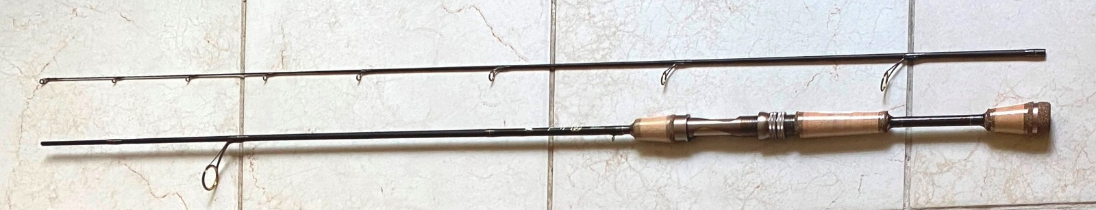 High modulus Graphite Trout Spin Rod – 2 section 6’6″ – Light Guides -New